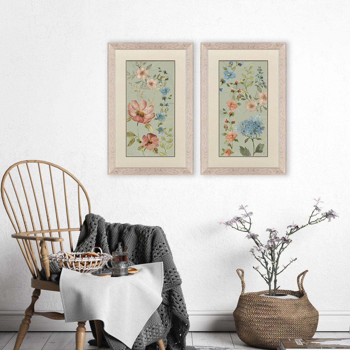Paragon Serenity Blooms S/2 Green 33 X 21 X 1 Wall Art