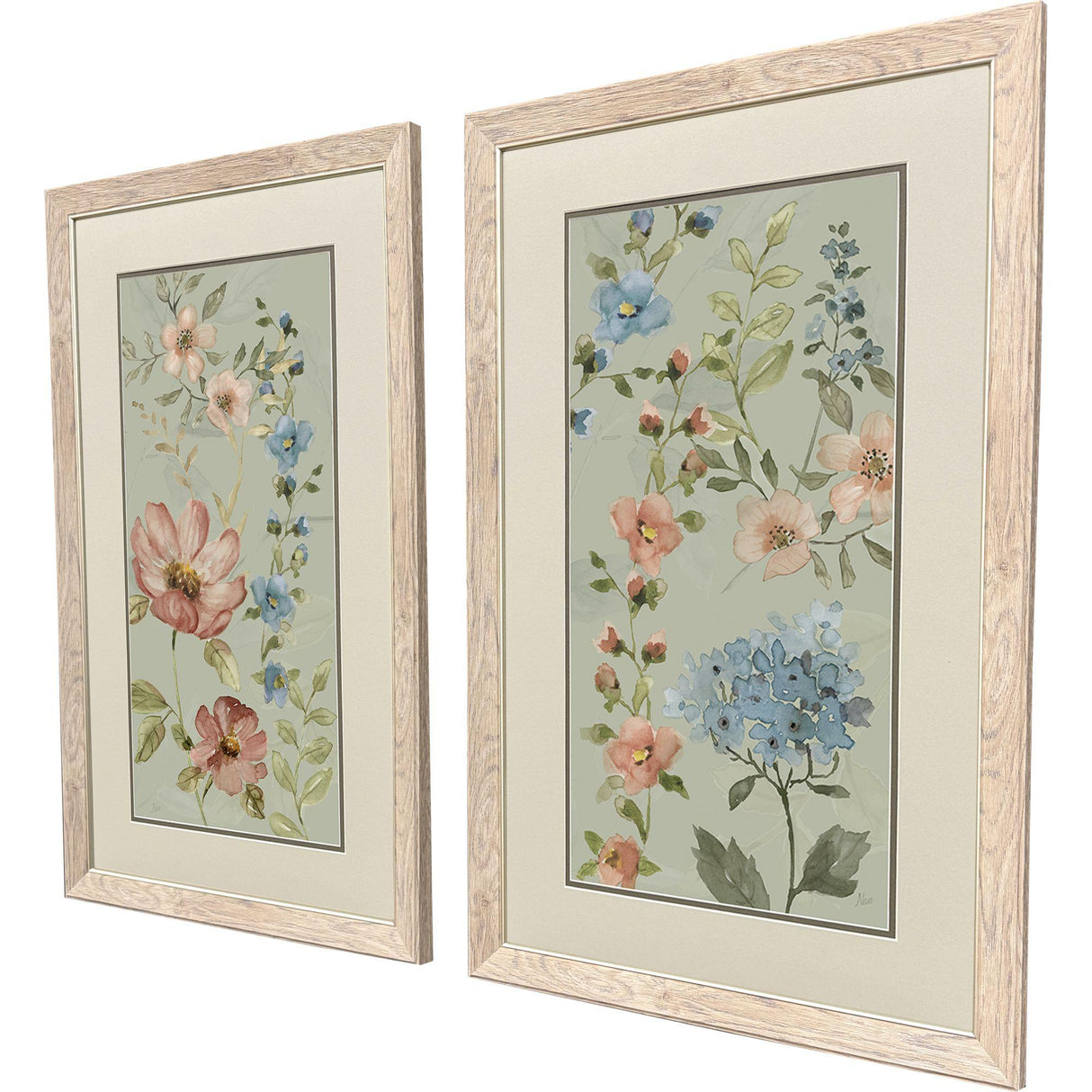 Paragon Serenity Blooms S/2 Green 33 X 21 X 1 Wall Art