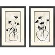 Paragon Coneflower S/2 Black 32 X 20 X 1 Wall Art