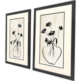 Paragon Coneflower S/2 Black 32 X 20 X 1 Wall Art