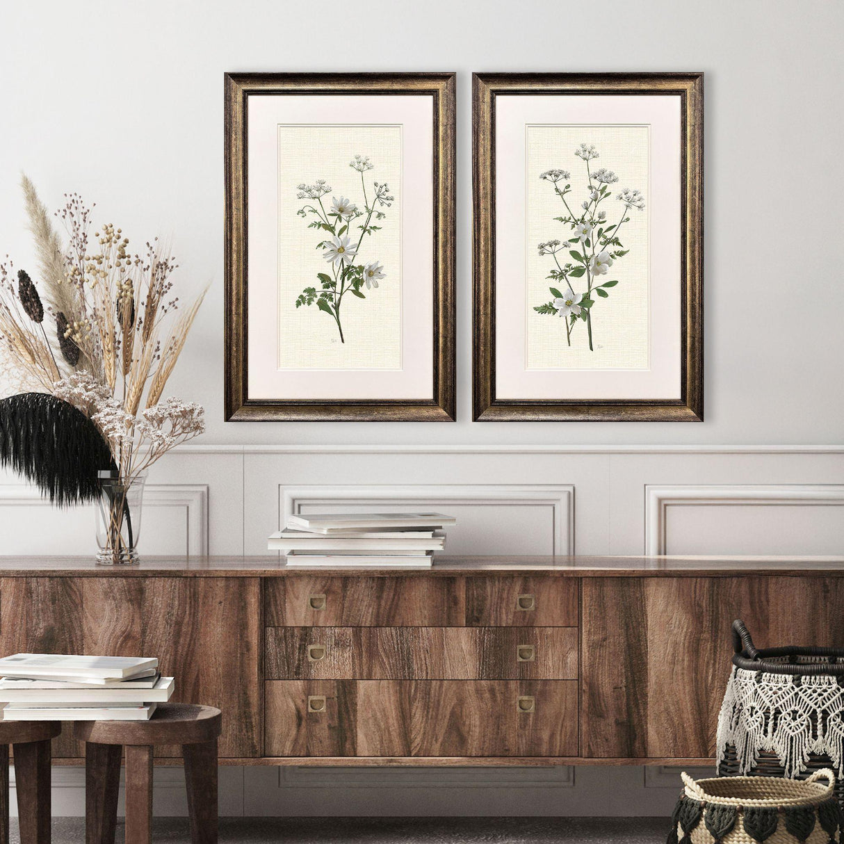 Paragon Botanical Whites S/2 Green 34 X 22 X 2 Wall Art
