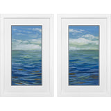 Paragon Waves of Wonder S/2 Blue 33 X 21 X 2 Wall Art