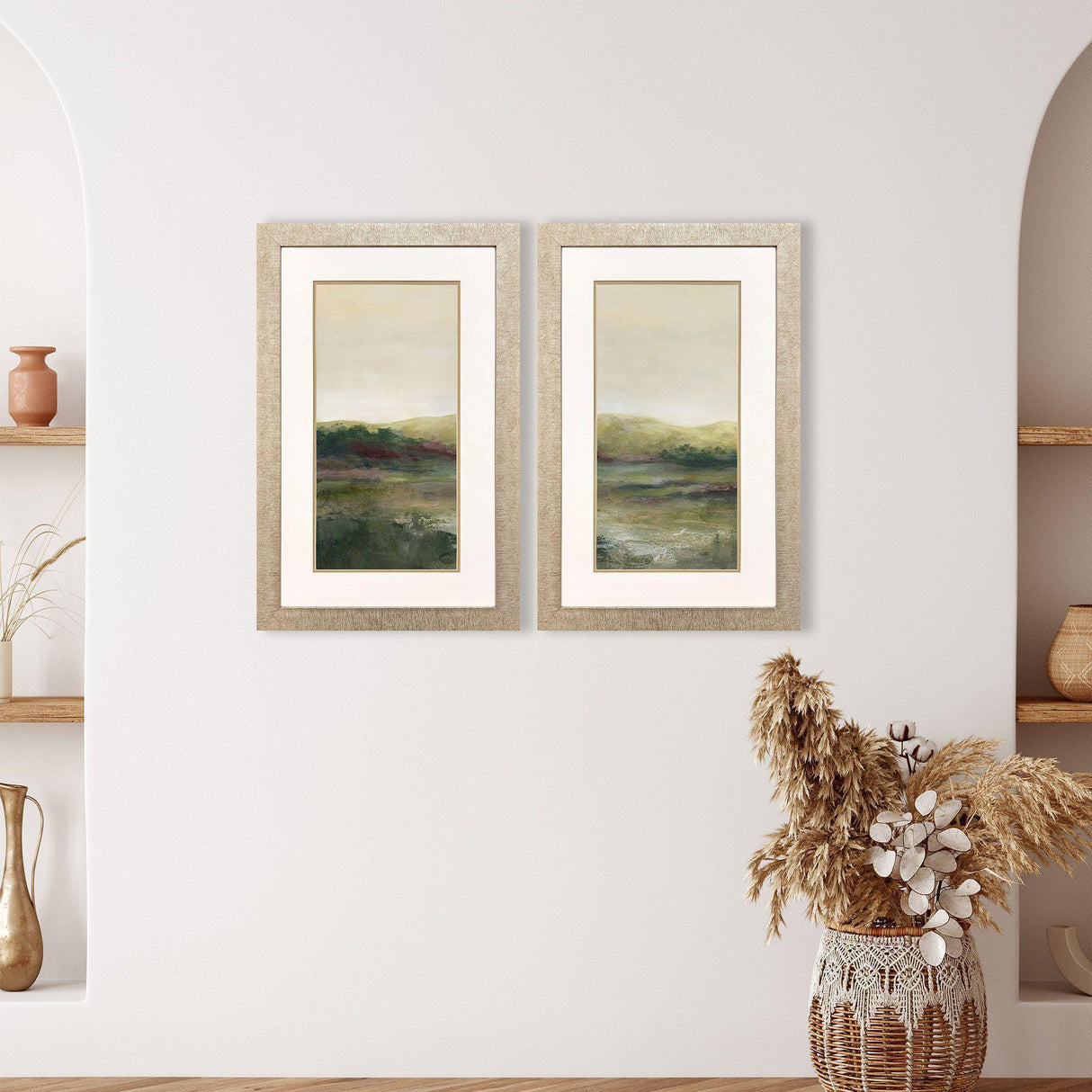 Paragon Lush Landscape S/2 Green 34 X 22 X 1 Wall Art