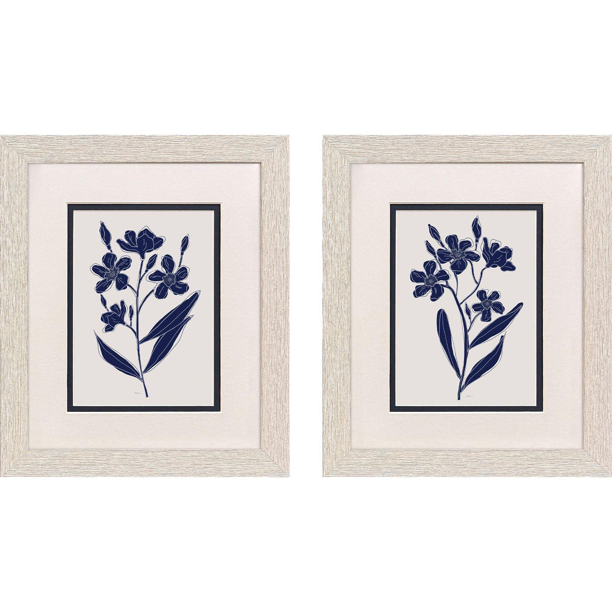 Paragon Indigo Botanic S/2 Blue 11 X 09 X 1 Wall Art