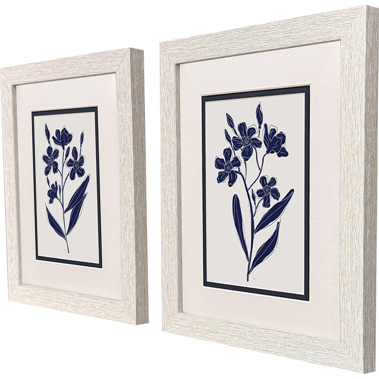 Paragon Indigo Botanic S/2 Blue 11 X 09 X 1 Wall Art
