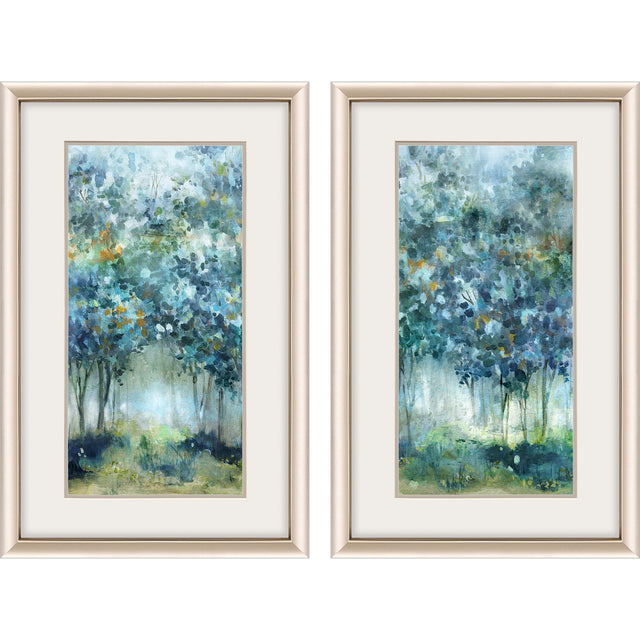 Paragon Treetop Mist S/2 Blue 32 X 20 X 2 Wall Art