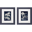 Paragon Indigo Blooms S/2 Blue 12 X 10 X 1 Wall Art