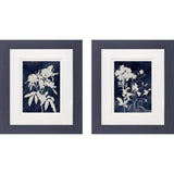 Paragon Indigo Blooms S/2 Blue 12 X 10 X 1 Wall Art