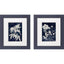 Paragon Indigo Blooms S/2 Blue 12 X 10 X 1 Wall Art