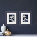 Paragon Indigo Blooms S/2 Blue 12 X 10 X 1 Wall Art