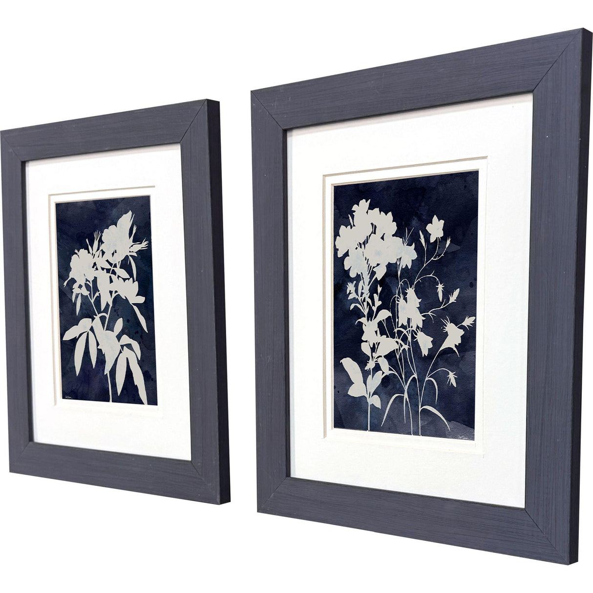 Paragon Indigo Blooms S/2 Blue 12 X 10 X 1 Wall Art
