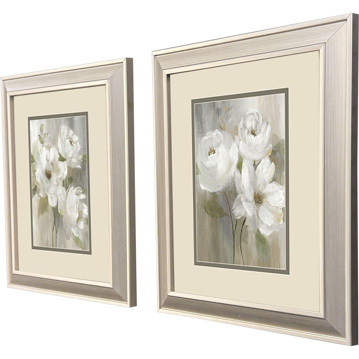 Paragon Soft Poppy Trio S/2 White 12 X 10 X 1 Wall Art