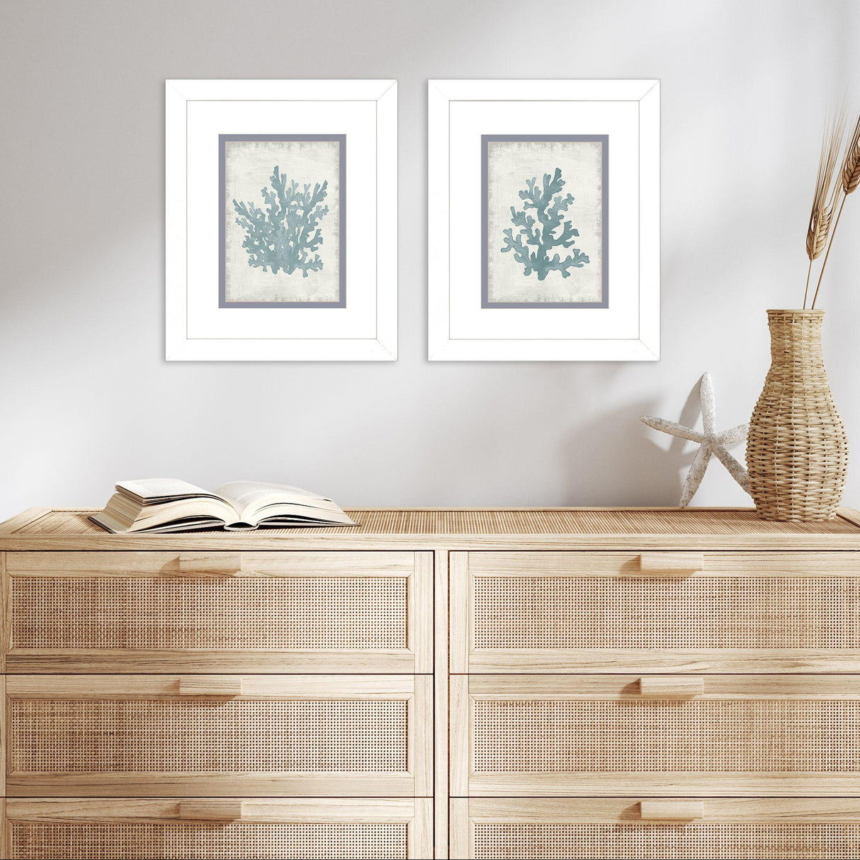 Paragon Coral Oasis S/2 Blue 11 X 09 X 2 Wall Art