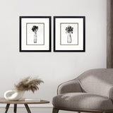 Paragon Sophisticated Floral S/2 Black 16 X 14 X 2 Wall Art