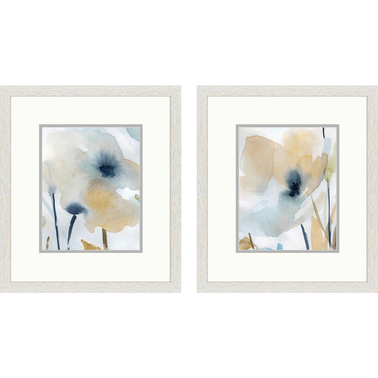 Paragon Blooming Wash S/2 Blue 16 X 14 X 1 Wall Art