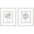 Paragon Bouquet Whisper S/2 Blue 16 X 14 X 1 Wall Art