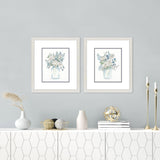 Paragon Bouquet Whisper S/2 Blue 16 X 14 X 1 Wall Art