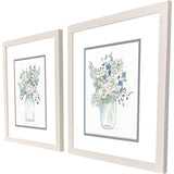 Paragon Bouquet Whisper S/2 Blue 16 X 14 X 1 Wall Art
