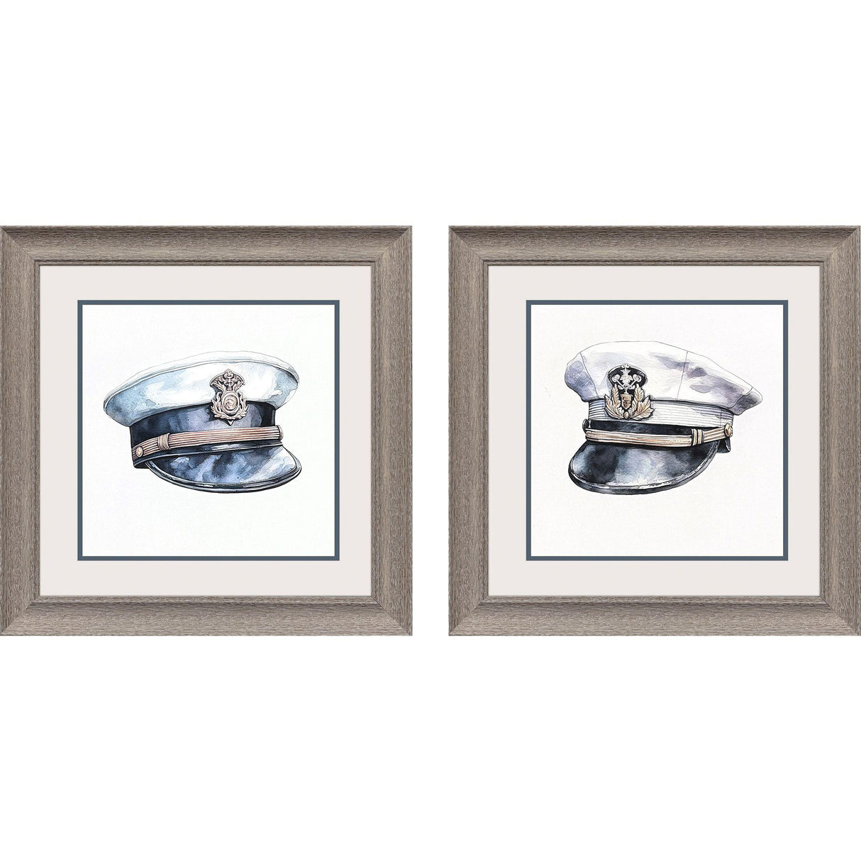 Paragon Nautica S/2 Blue 19 X 19 X 1 Wall Art
