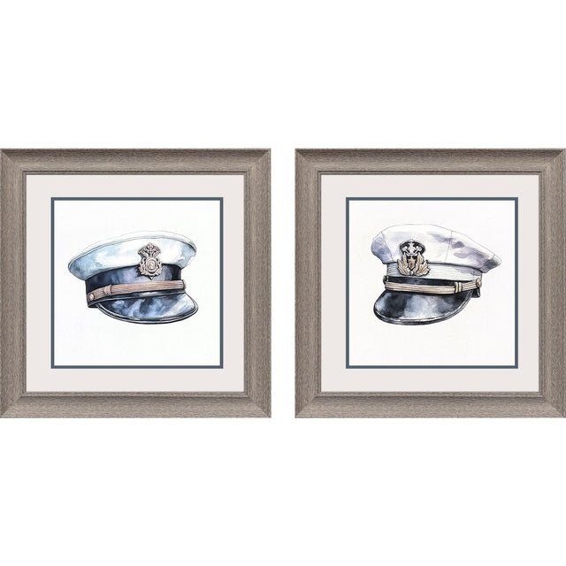 Paragon Nautica S/2 Blue 19 X 19 X 1 Wall Art