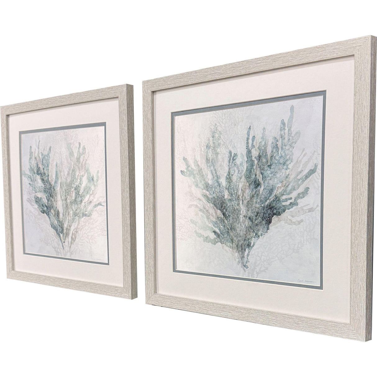 Paragon Coral Splash S/2 Blue 17 X 17 X 1 Wall Art