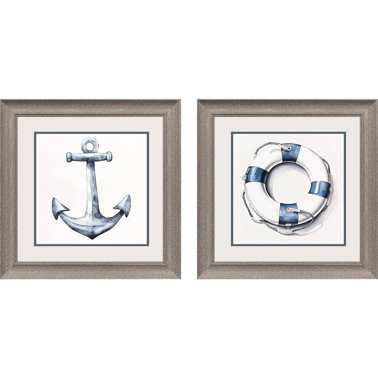 Paragon Blue Waterways S/2 Blue 19 X 19 X 1 Wall Art