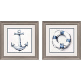 Paragon Blue Waterways S/2 Blue 19 X 19 X 1 Wall Art