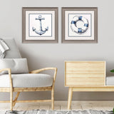 Paragon Blue Waterways S/2 Blue 19 X 19 X 1 Wall Art