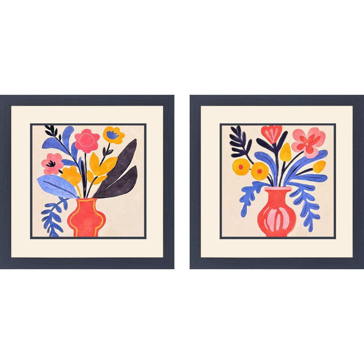 Paragon Matisse Bouquet I S/2 Blue 18 X 18 X 1 Wall Art