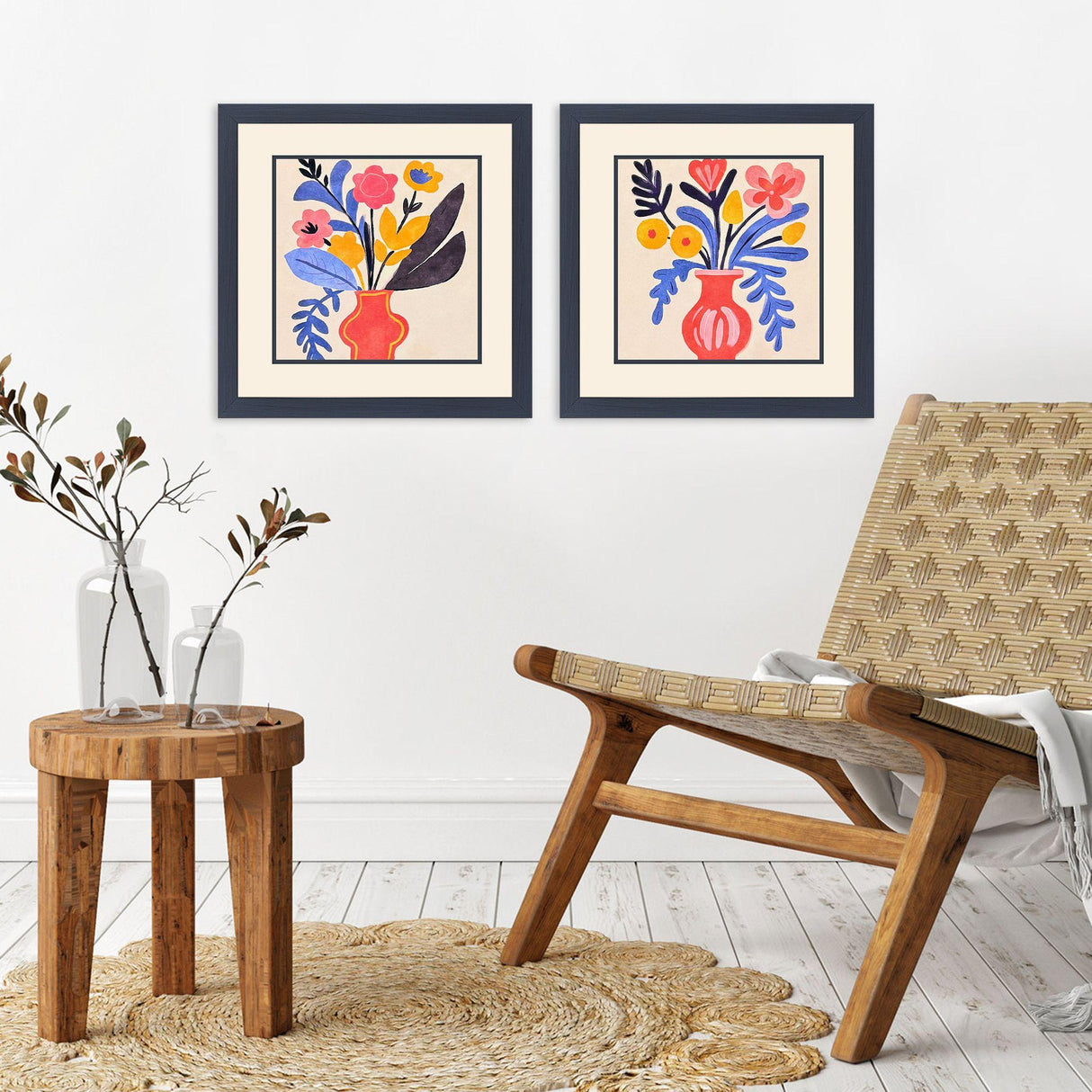 Paragon Matisse Bouquet I S/2 Blue 18 X 18 X 1 Wall Art