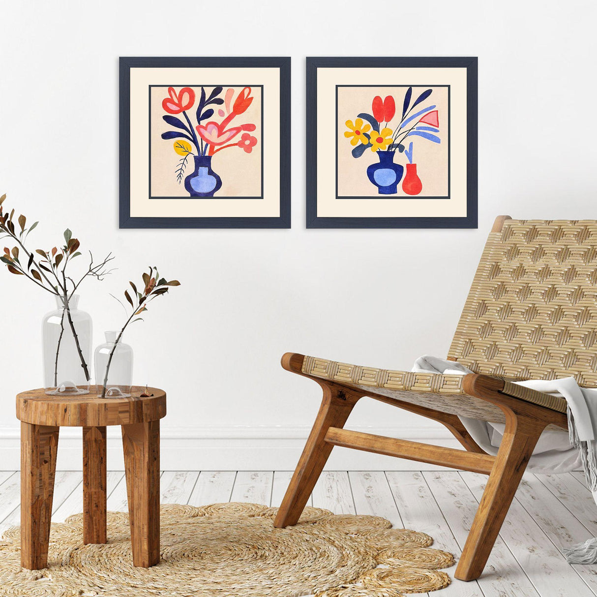 Paragon Matisse Bouquet II S/2 Blue 18 X 18 X 1 Wall Art