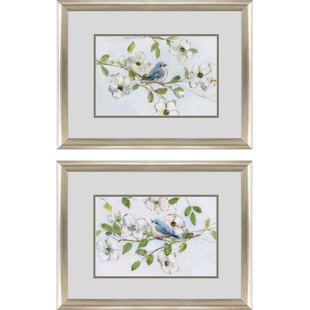 Paragon Blue Bird Morning S/2 Blue 21 X 27 X 1 Wall Art