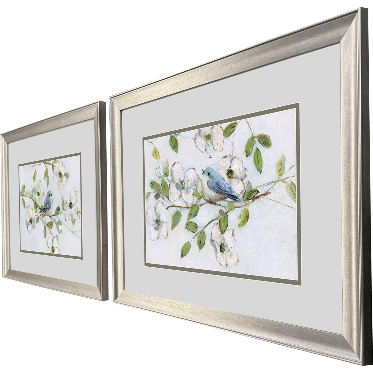 Paragon Blue Bird Morning S/2 Blue 21 X 27 X 1 Wall Art