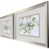Paragon Blue Bird Morning S/2 Blue 21 X 27 X 1 Wall Art