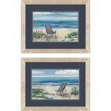 Paragon Beach Chair S/2 Blue 21 X 27 X 1 Wall Art