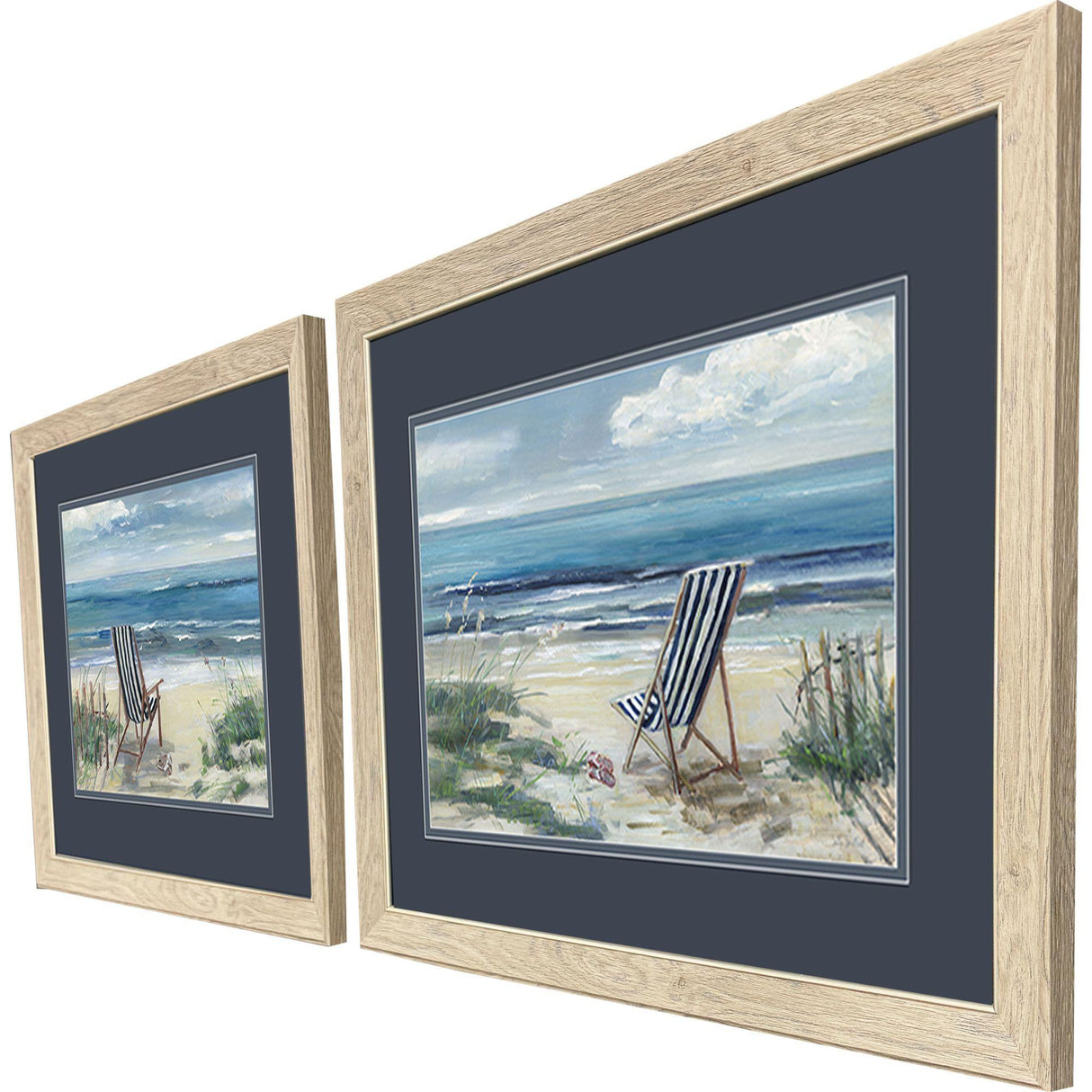 Paragon Beach Chair S/2 Blue 21 X 27 X 1 Wall Art