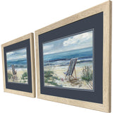 Paragon Beach Chair S/2 Blue 21 X 27 X 1 Wall Art