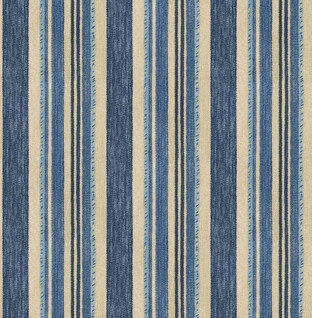 G P & J Baker CLOUDLINE INDIGO Wallpaper