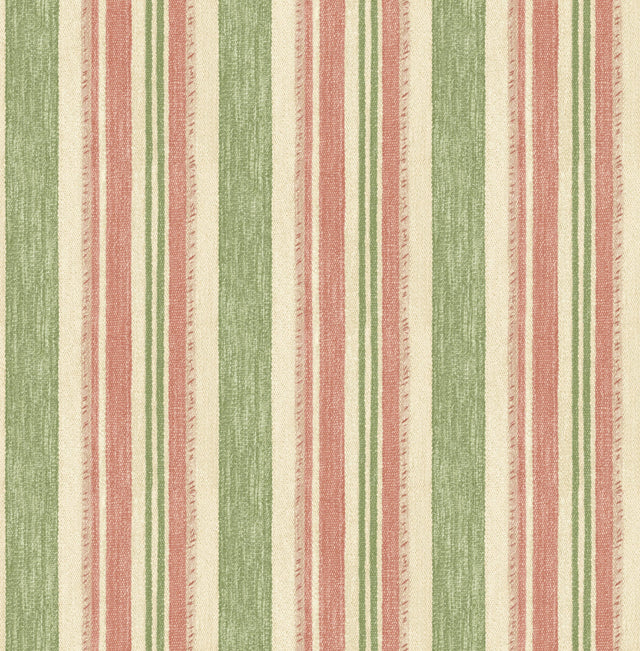 G P & J Baker CLOUDLINE SOFT RED/GREEN Wallpaper