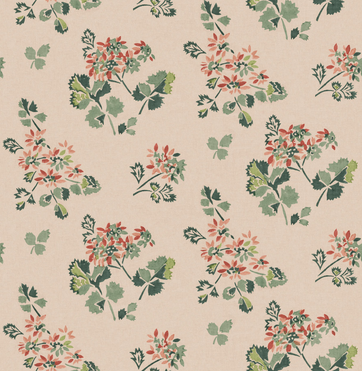 G P & J Baker FOREST FLOWER PLASTER Wallpaper