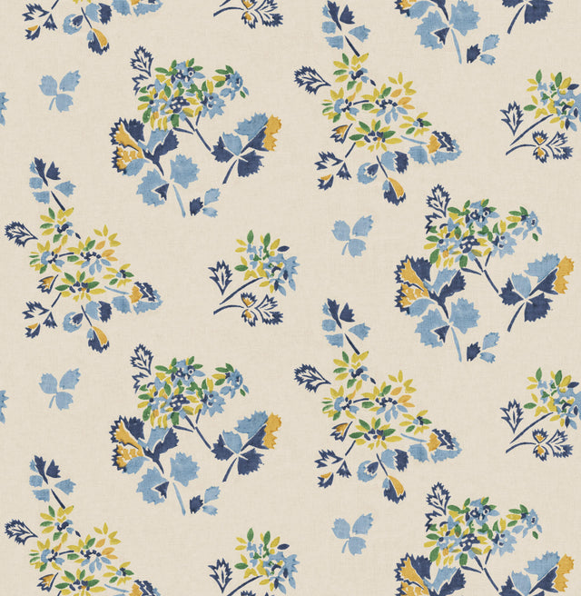 G P & J Baker FOREST FLOWER BLUE/GREEN Wallpaper