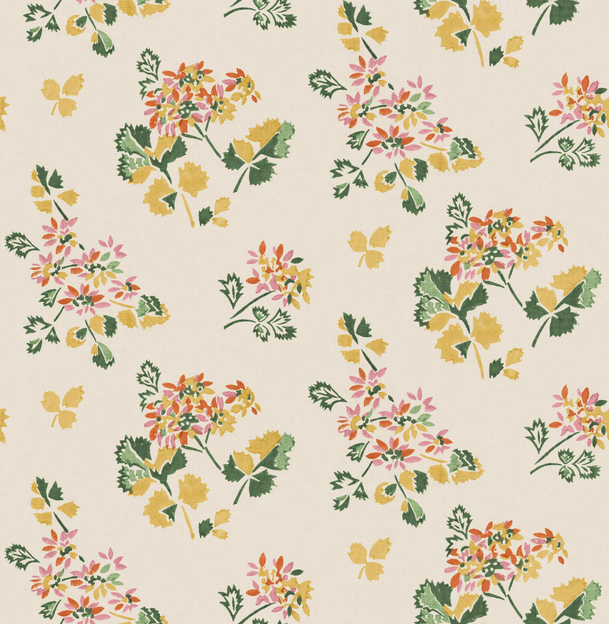 G P & J Baker FOREST FLOWER SPICE/OCHRE Wallpaper