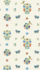 G P & J Baker ROAR STITCH JEWEL Wallpaper