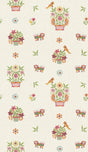 G P & J Baker ROAR STITCH GREEN Wallpaper
