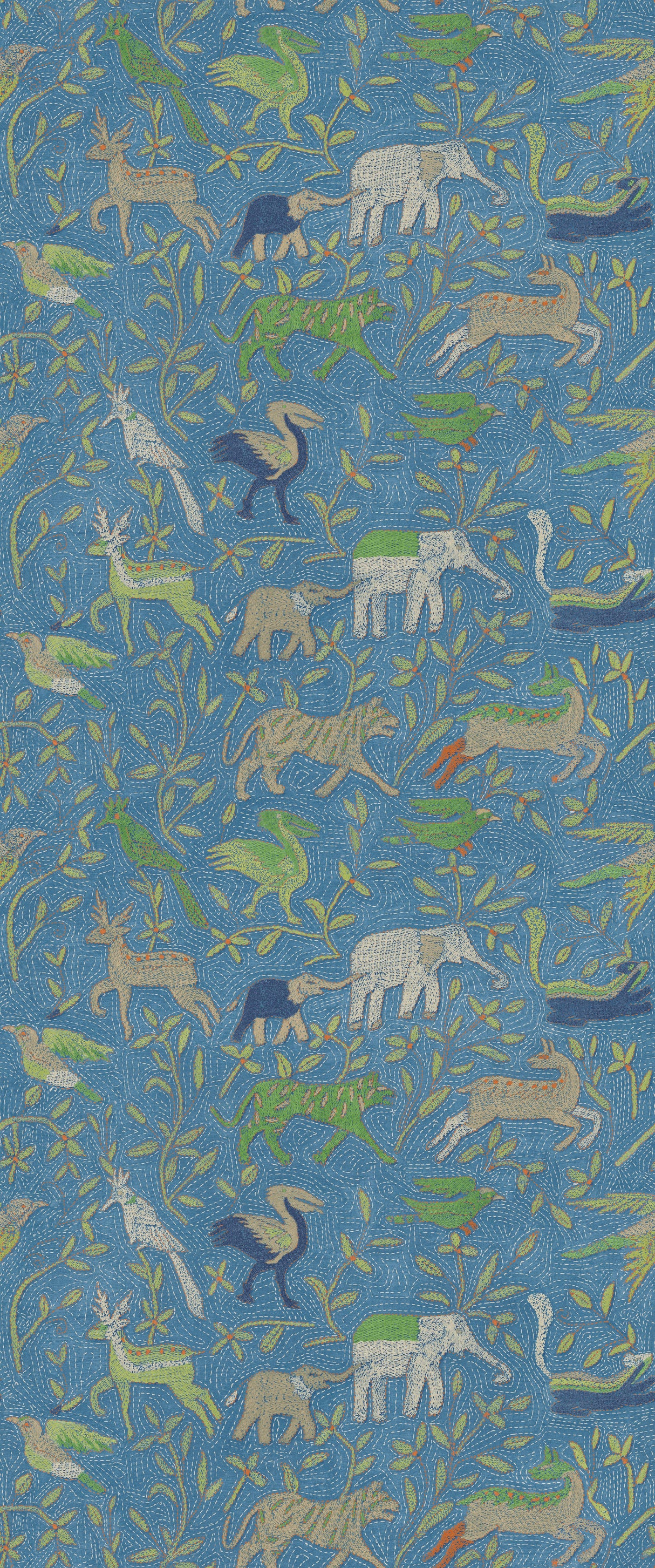 G P & J Baker NOAH'S ARK BLUE Wallpaper