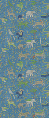 G P & J Baker NOAH'S ARK BLUE Wallpaper