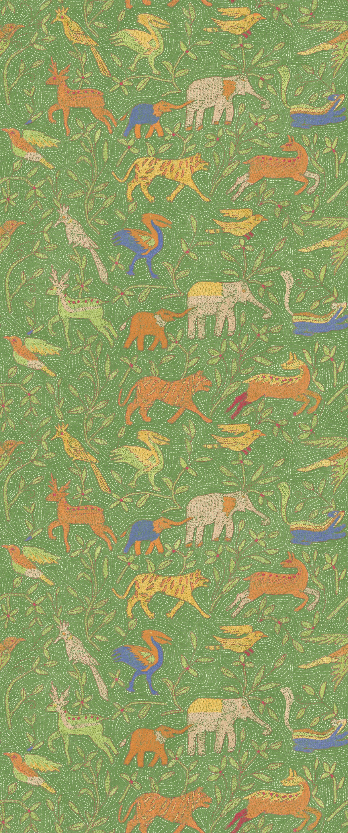 G P & J Baker NOAH'S ARK GREEN Wallpaper