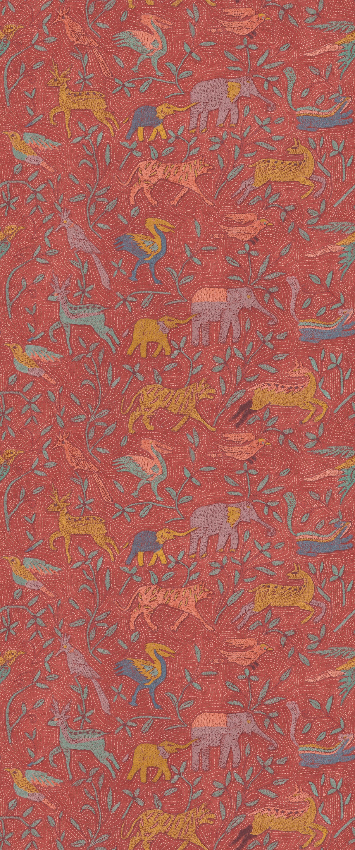 G P & J Baker NOAH'S ARK SPICE Wallpaper