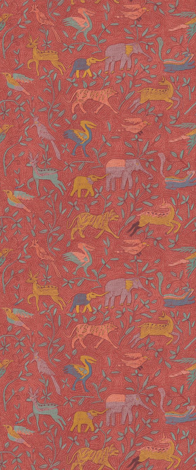 G P & J Baker NOAH'S ARK SPICE Wallpaper