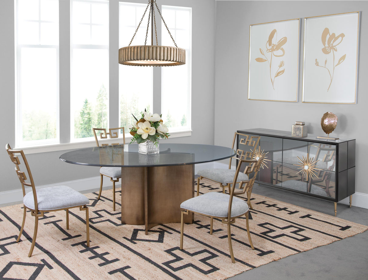 Bassett Gold Symmetry Dining Table